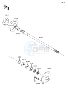 JET SKI STX-15F JT1500AGF EU drawing Drive Shaft