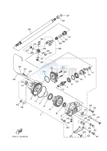 YXZ1000ES YXZ10YPSG YXZ1000R EPS SPECIAL EDITION (2HC1) drawing FRONT DIFFERENTIAL