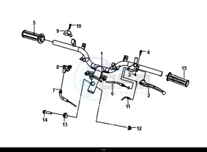 FIDDLE III 50 (25 KM/H) (XA05W5-NL) (E4) (L7-M0) drawing CABLE SWITCH HANDLE LEVER