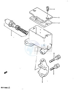 GSX1100 (Z-D) drawing FRONT MASTER CYLINDER (GSX1100Z D XD)