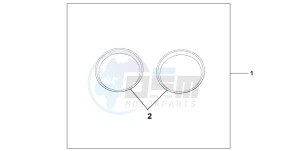 CBF600S drawing METER RING