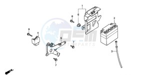 CRM50R drawing BATTERY/REGULATOR