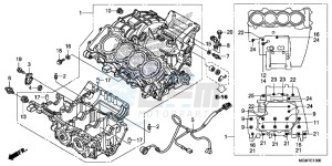 CB600FD Hornet 3ED drawing CRANKCASE