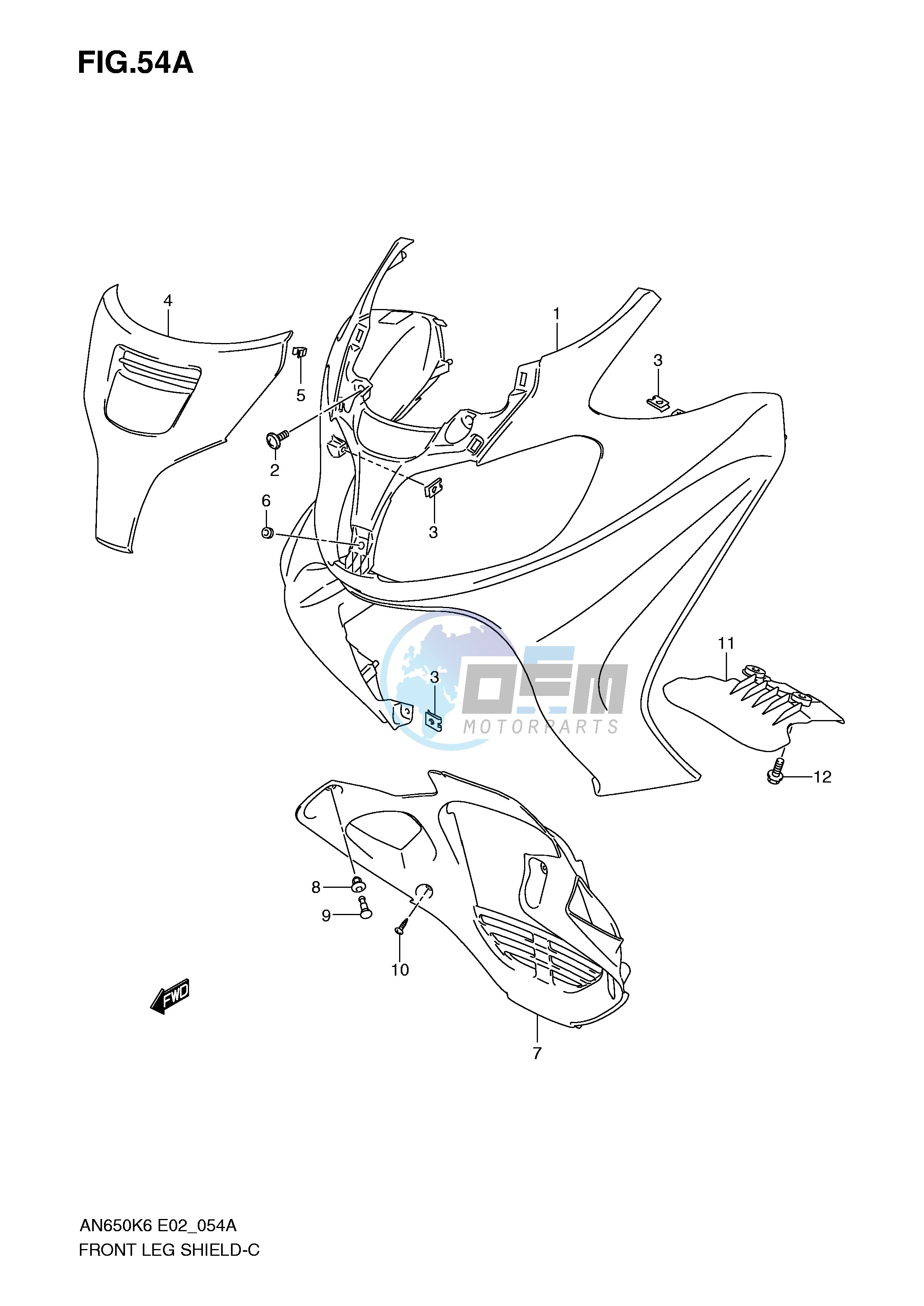 FRONT LEG SHIELD (AN650K8)