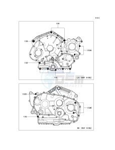 VN 900 C [VULCAN 900 CUSTOM] (7F-9FA) C7F drawing CRANKCASE BOLT PATTERN