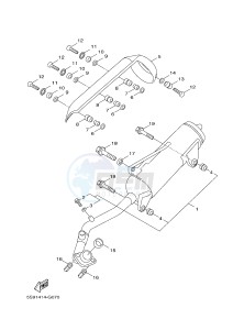 YW125CB BW'S 125 (37D7) drawing EXHAUST