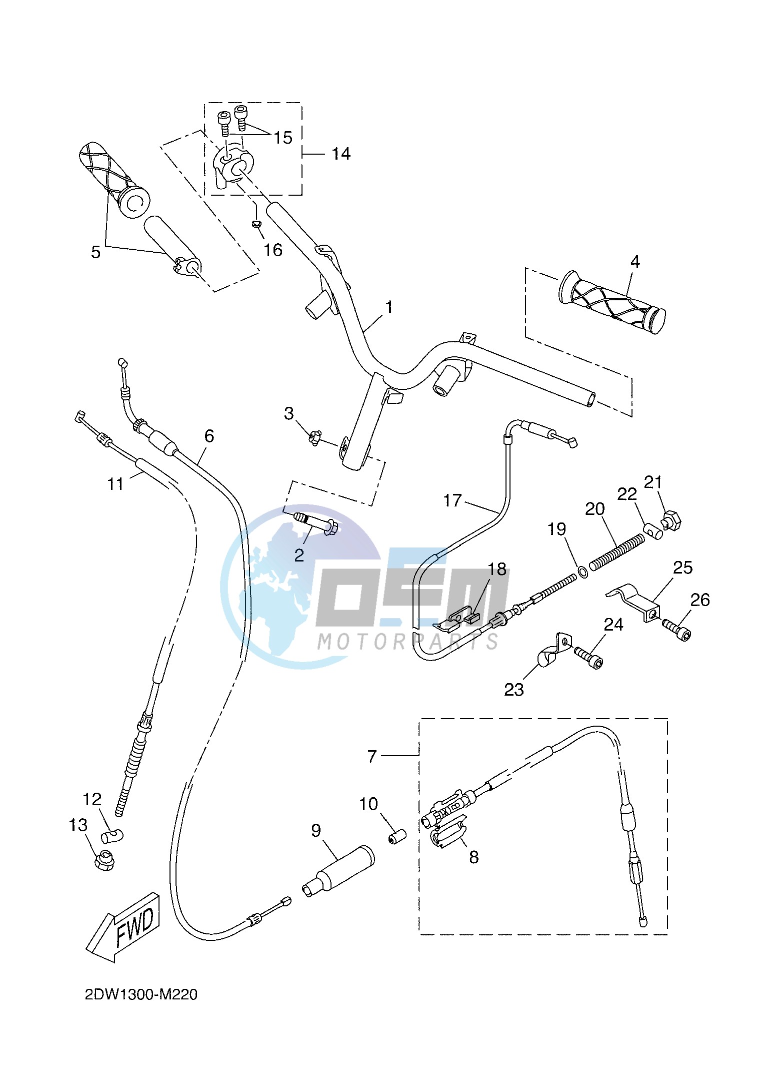 STEERING HANDLE & CABLE