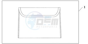 GL1800A UK - (E / MKH) drawing INNER TRUNK POUCH