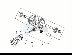 FIDDLE II 50 EFI (AF05W6-NL) (M2) drawing CRANK SHAFT