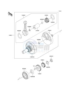 KL 650 E [KLR650] (E8F-E9F) E8F drawing CRANKSHAFT