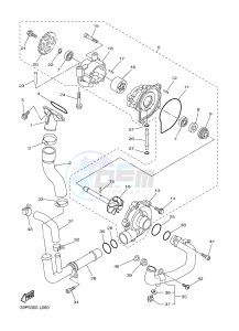 FZ8-S FZ8 FAZER 800 (42PG) drawing WATER PUMP