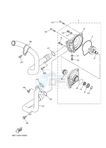 MTN1000 MTN-1000 MT-10 (B67G) drawing WATER PUMP