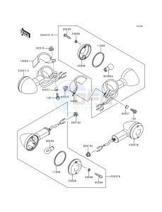 VN 800 A [VULCAN 800] (A1-A5) [VULCAN 800] drawing TURN SIGNALS