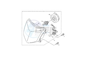 NXC CYGNUS X 125 drawing HEADLIGHT