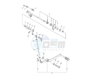 YZF R6 600 drawing SHIFT SHAFT