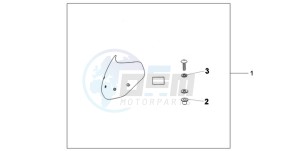 CB600F9 UK - (E / MKH) drawing FLY SCREEN