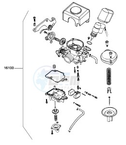 AGILITY FAT 50cc12 inch Netherlands drawing Carburator