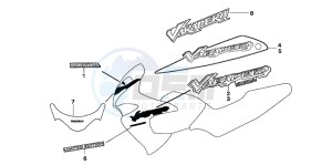 XL125V VARADERO drawing MARK (XL125V1/2/3/4/5/6)