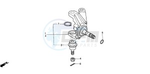 TRX350FM RANCHER 4X4 drawing KNUCKLE (1)