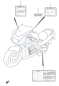 RF600R (E2) drawing LABEL (MODEL P R S)