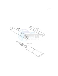 KX450F KX450FEF EU drawing Owner's Tools