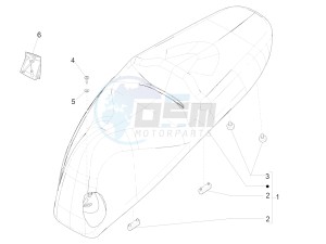 BEVERLY 300 IE ABS E4 (APAC) drawing Saddle/seats