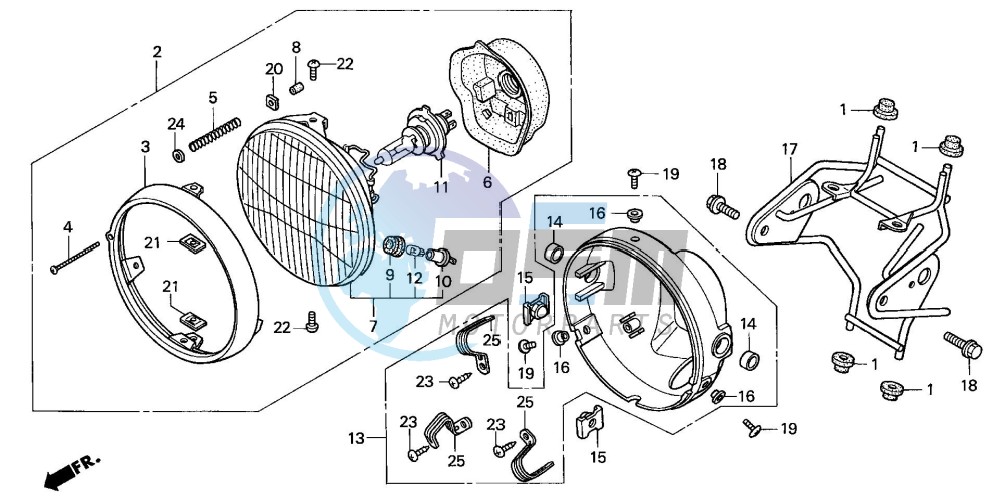 HEADLIGHT (CBF600N/NA)