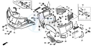 GL1500A GOLDWING ASPENCADE drawing FAIRING