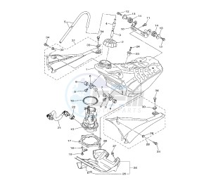 YZ F 450 drawing FUEL TANK