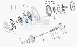 V 11 1100 Le Mans - Sport Naked Le Mans/Sport Naked drawing Clutch