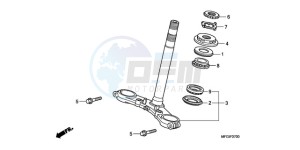 CB600F3A France - (F / CMF ST) drawing STEERING STEM