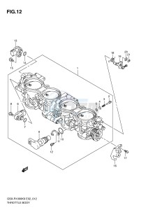 GSX-R1000 (E2) drawing THROTTLE BODY