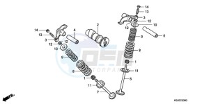 CRF80F9 Australia - (U) drawing CAMSHAFT/VALVE