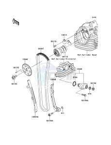 D-TRACKER_125 KLX125DBF GB XX (EU ME A(FRICA) drawing Camshaft(s)/Tensioner