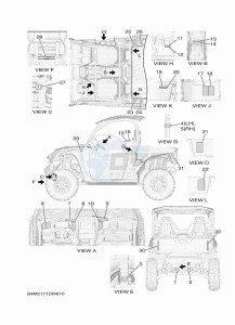 YXE1000EWS YX10EPSM (B4M2) drawing EMBLEM & LABEL 1