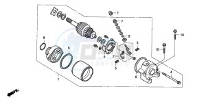 CRF450X drawing STARTING MOTOR