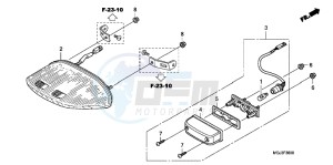 CBF1000FB drawing TAILLIGHT