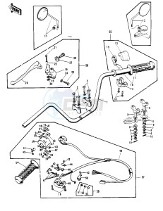 H2 B [MACH IV] (-B) 750 [MACH IV] drawing HANDLEBAR -- H2_A- -