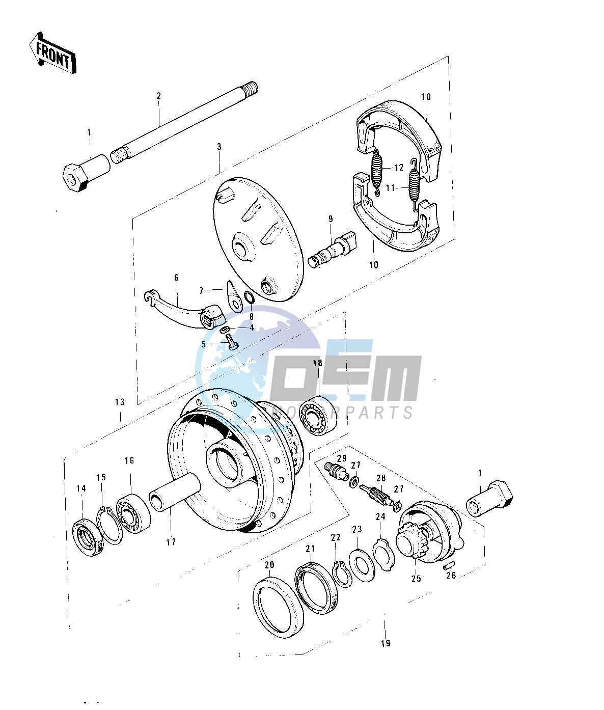 FRONT HUB_BRAKE -- 76-79- -