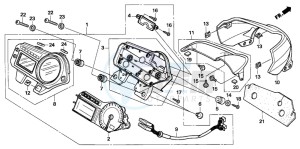 CB600F2 HORNET S drawing METER (CB600F5/6)