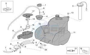 Scarabeo 50 4T 4V drawing Tank