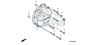 CB600F9 U / ABS ST drawing GENERATOR COVER