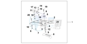 XL1000VA VARADERO drawing REAR CARRIER BASE