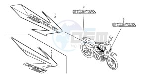 CRF70F drawing STRIPE/MARK (CRF70F6/7)