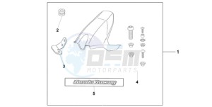 CBR1000RA9 France - (F / ABS CMF MME REP) drawing HUGGER CANDY TAHTIAN BLUE