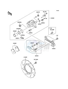 D-TRACKER 125 KLX125DCF XX (EU ME A(FRICA) drawing Rear Brake