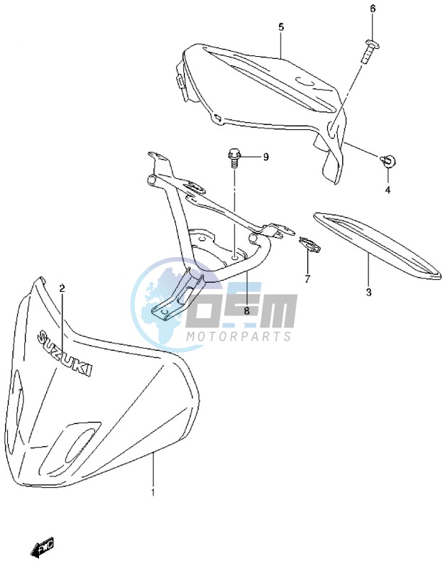 HANDLE COVER (LT-A500XL4 P17)