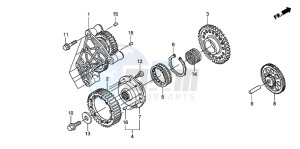 ST1300A drawing STARTING CLUTCH