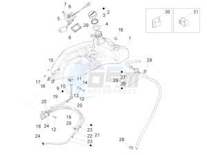 Sprint 50 4T 4V (NAFTA) drawing Fuel tank