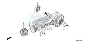 CRF110FD CRF110F Europe Direct - (ED) drawing CRANKSHAFT/PISTON